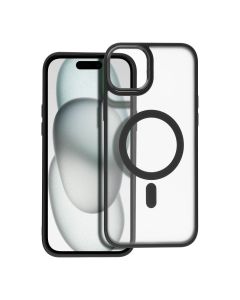 MATTE MAG COVER case compatible with MagSafe for IPHONE 15 Plus black