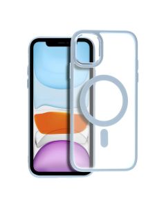 MATTE MAG COVER case compatible with MagSafe for IPHONE 11 blue