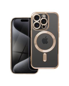ELECTRO MAG COVER case compatible with MagSafe for IPHONE 15 Pro gold