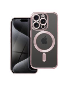 ELECTRO MAG COVER case compatible with MagSafe for IPHONE 15 Pro rose gold