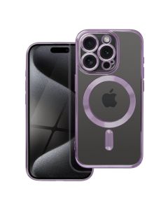 ELECTRO MAG COVER case compatible with MagSafe for IPHONE 15 Pro deep purple