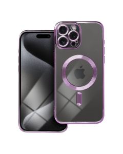 ELECTRO MAG COVER case compatible with MagSafe for IPHONE 15 Pro Max deep purple