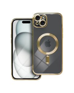 ELECTRO MAG COVER case compatible with MagSafe for IPHONE 15 Plus gold