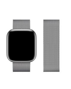 FORCELL F-DESIGN FA03 magnetic stainless steel strap for APPLE Watch 42 / 44 / 45 / 49 mm silver