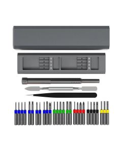 Set of service screwdrivers  30-in-1 aluminum bits