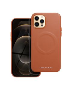 ROAR case LEATHER MAG compatible with MagSafe for IPHONE 12 Pro Brown