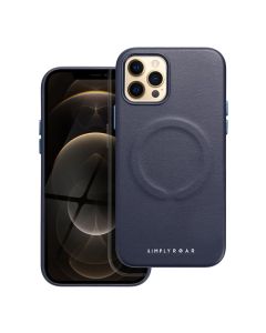 ROAR case LEATHER MAG compatible with MagSafe for IPHONE 12 Pro navy