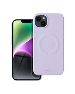 ROAR case LEATHER MAG compatible with MagSafe for IPHONE 14 Plus purple