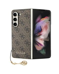GUESS case for SAMSUNG Z Fold 5 GUHCZFD5GF4GBR (4G Charm) brown