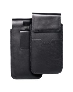 ROYAL - Leather universal flap pocket / black - Size 2XL+wide - SAMSUNG A12 / NOTE 9 / XIAOMI REDMI NOTE 10 PRO