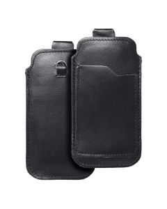 ROYAL - Leather universal blet pocket / black - Size M - IPHONE 5 / NOKIA S5610 / LUMIA 230