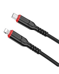 Cable USB C to Lightning Hoco PD 3A 20W 1 m X59 black