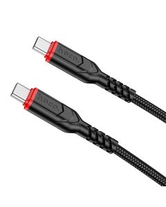 Cable USB C to USB C Hoco PD QC 3A 60W 1 m X59 black