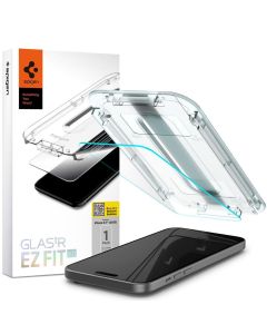 SPIGEN tempered glass GLAS.TR ”EZ FIT” for IPHONE 15 Plus transparent