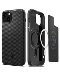 SPIGEN case MAG ARMOR compatible with MagSafe for IPHONE 15 Plus matte black