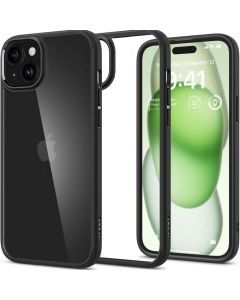 SPIGEN case ULTRA HYBRID for IPHONE 15 Plus matte black