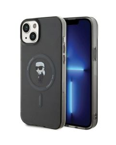 KARL LAGERFELD case for IPHONE 15 Plus KLHMP15MHFCKNOK (Ikonik + MAG) black