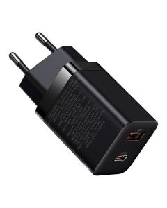 BASEUS charger USB A + Type C PD QC3.0 30W CCSUPP-E02/CCCJG30UE black