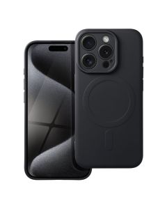 SILICONE MAG COVER case compatible with MagSafe for IPHONE 15 Pro black