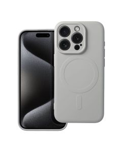 SILICONE MAG COVER case compatible with MagSafe for IPHONE 15 Pro titanium