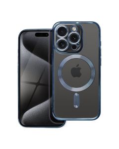 ELECTRO MAG COVER case compatible with MagSafe for IPHONE 15 Pro blue titanium