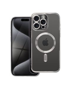 ELECTRO MAG COVER case compatible with MagSafe for IPHONE 15 Pro Max grey titanium