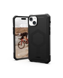 UAG Urban Armor Gear case ESSENTIAL compatible with MagSafe for IPHONE 15 Plus black
