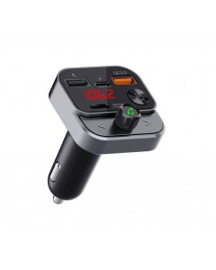 ART transmiter FM bluetooth 5.0 + USB A QC3.0 + Typ C (total 30W) FM-84B black
