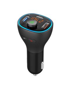 ART transmiter FM bluetooth 5.0 + USB A QC3.0 + Typ C (total 30W) FM-73 black