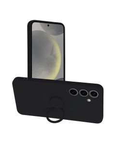 SILICONE RING case for SAMSUNG S24 black