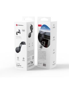 FORCELL F-GRIP MagFlex magnetic car holder for windshield / dashboard compatible with MagSafe black