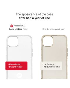 FORCELL F-PROTECT Long Lasting thin case for IPHONE 13 Pro Max transparent
