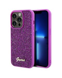 GUESS case for IPHONE 14 Pro Max GUHCP14XPMSDGSF (Disco Script Metal) fuschia