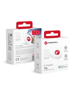 FORCELL F-TAG F01 Item tracker Find My white