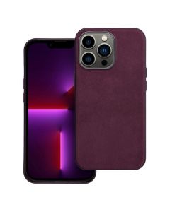 WOVEN MAG COVER case compatible with MagSafe for IPHONE 13 Pro burgundy