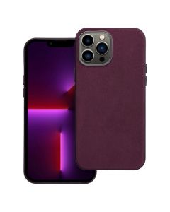 WOVEN MAG COVER case compatible with MagSafe for IPHONE 13 Pro Max burgundy