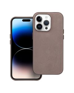 WOVEN MAG COVER case compatible with MagSafe for IPHONE 14 Pro light brown