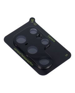 5D Full Glue Camera Tempered Glass - for Samsung Galaxy S23 Ultra Black