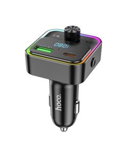 Car charger Hoco QC3.0 PD 30W with transmitter FM E81 black