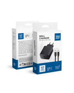 Phone charger Blue Star USB C QC4.0 PD 3A 20W + cable USB C do USB C TFB-TC-20WPD black