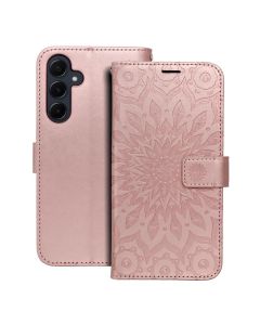 MEZZO Book case for SAMSUNG A55 5G mandala rose gold