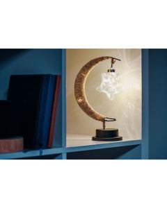 Table lamp bedside Twirl star Art Deco (version 3) EID