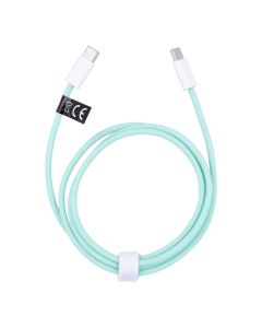 Cable Type C to Type C PD QC3.0 3A 60W C263 1 m green