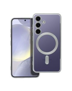 ELECTRO MAG COVER case compatible with MagSafe for SAMSUNG S24 silver