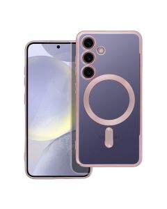 ELECTRO MAG COVER case compatible with MagSafe for SAMSUNG S24 rose gold