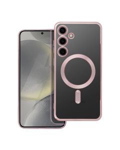 ELECTRO MAG COVER case compatible with MagSafe for SAMSUNG S24 Plus rose gold