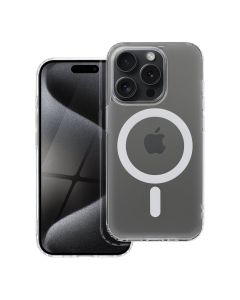 FROST MAG COVER case compatible with MagSafe for IPHONE 15 Pro frozen transparent