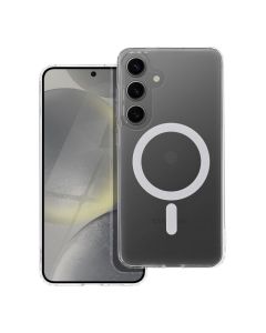 FROST MAG COVER case compatible with MagSafe for SAMSUNG S24 Plus frozen transparent