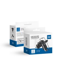 Gravity car phone holder Blue Star Triangular air vent black