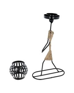 Decorative metal candlestick ART DECO Africa model B IALC-1